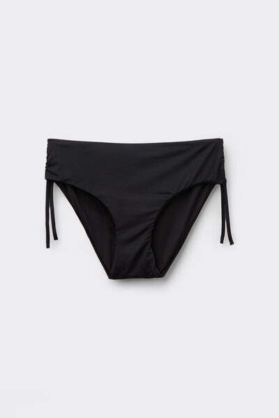 Tezenis Braguita de Bikini Alta Cordón Microrreciclada Mujer Negro