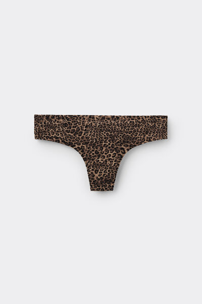 Tezenis Braguita Brasileña Sin Rematar en Microfibra Estampada