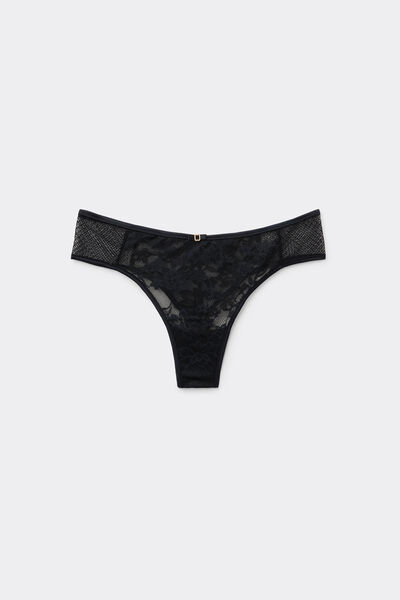 Tezenis Braguita Brasileña Pretty Muse Mujer Negro