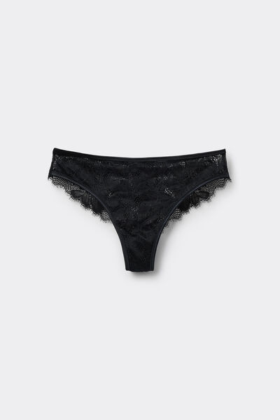 Tezenis Braguita Brasileña Luxury Look Mujer Negro Tamaño S