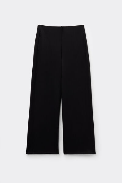 Tezenis Pantalones Largos Holgados Therm Touch Mujer Negro
