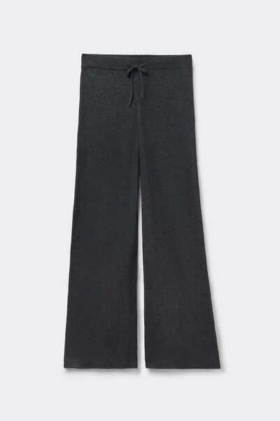 Tezenis Pantalones Largos Rectos con Lana Mujer Gris
