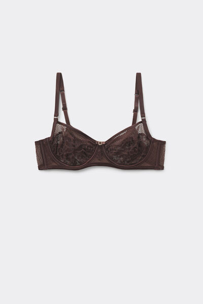 Tezenis Sujetador Balconette Paris Pretty Muse Mujer Marrón Tamaño 4B