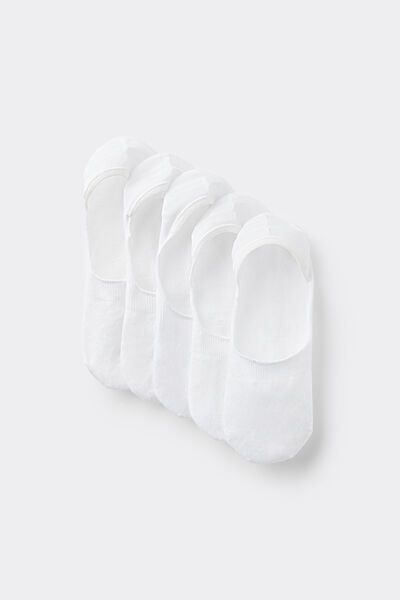 Tezenis 5 Párů Bavlněných Ťapek Unisex Žena Bílá Velikost 42-43