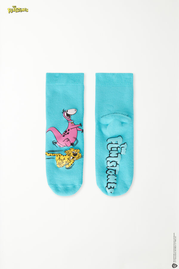 Men’s Flintstones Print Non-Slip Socks  