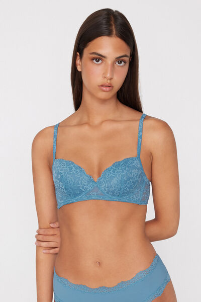 Wien Recycled Lace Slightly Padded Balconette Bra