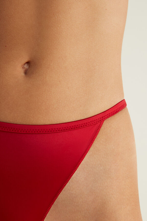 Dreamer Lace Red High-Waist Tanga Knickers  