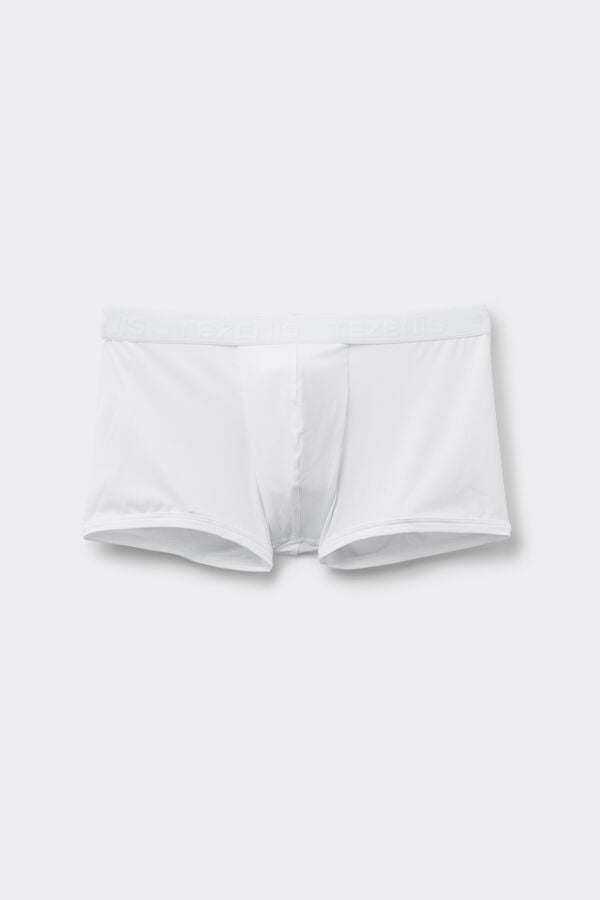 Elastic Microfibre Boxers with Logo  