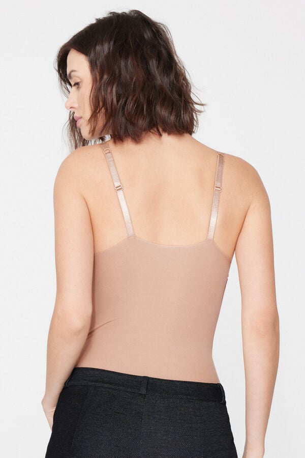 Body Tri&acirc;ngulo Sem Costuras Natural Lifting  