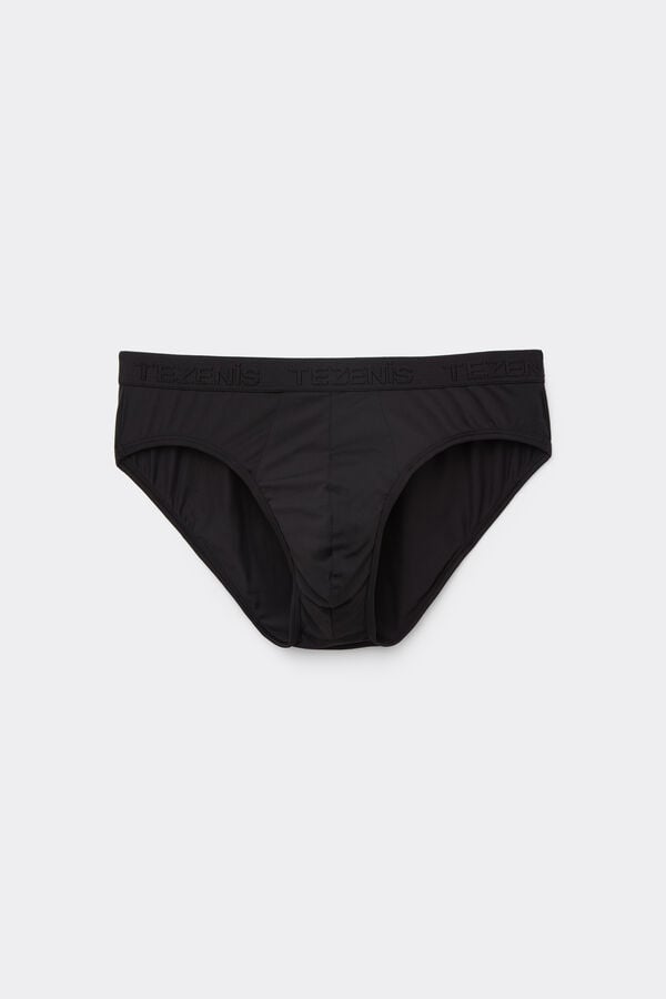 Culotte Microfibre &Eacute;lastique avec Logo  