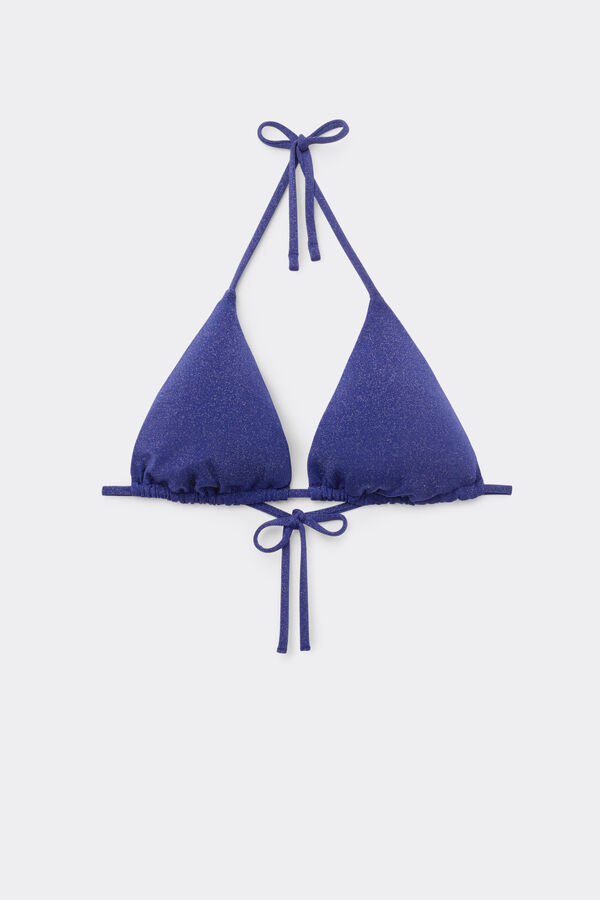 Glimmer Diva Triangle Bikini Top with Removable Padding  