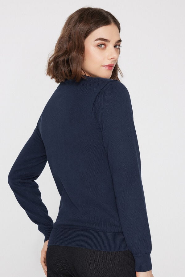 Fully-Fashioned Cotton and Modal Round Neck Jumper  