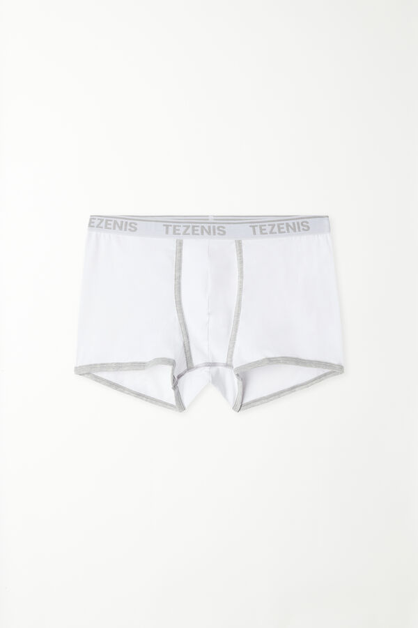 Cotton Boxer Contrasting Trim with Logo  