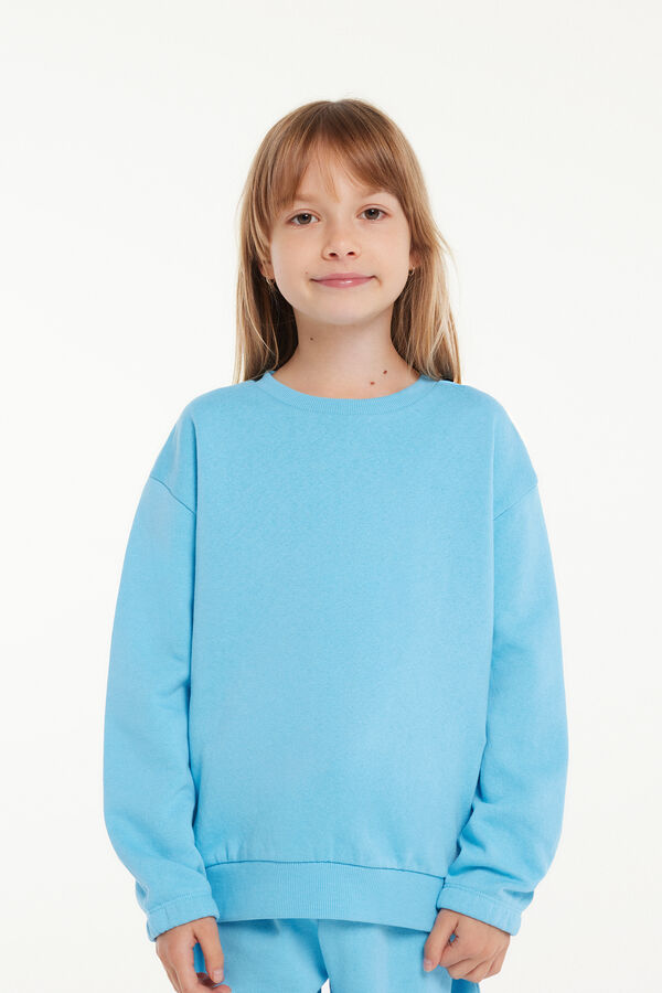 Langarm-Sweatshirt mit Rundhalsausschnitt für Kinder  