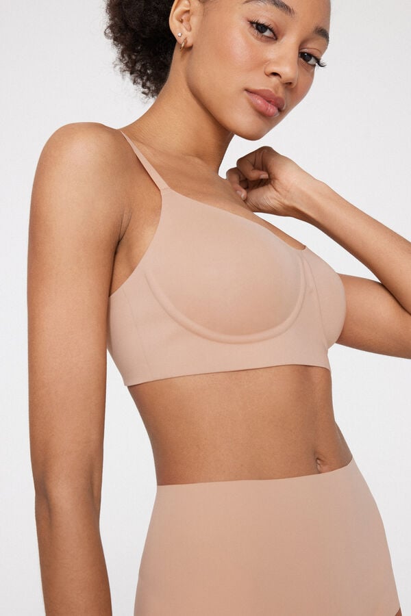 Balconette-BH mit offenkantiger Verarbeitung Natural Lifting  