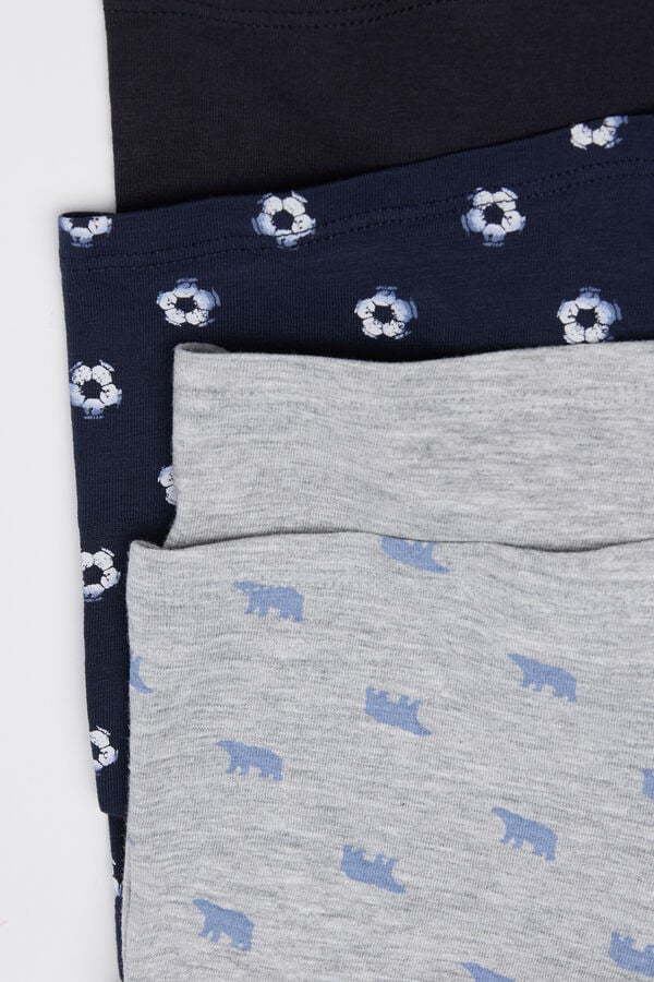 4 Paia di Boxer Bimbo in Cotone Stampato  