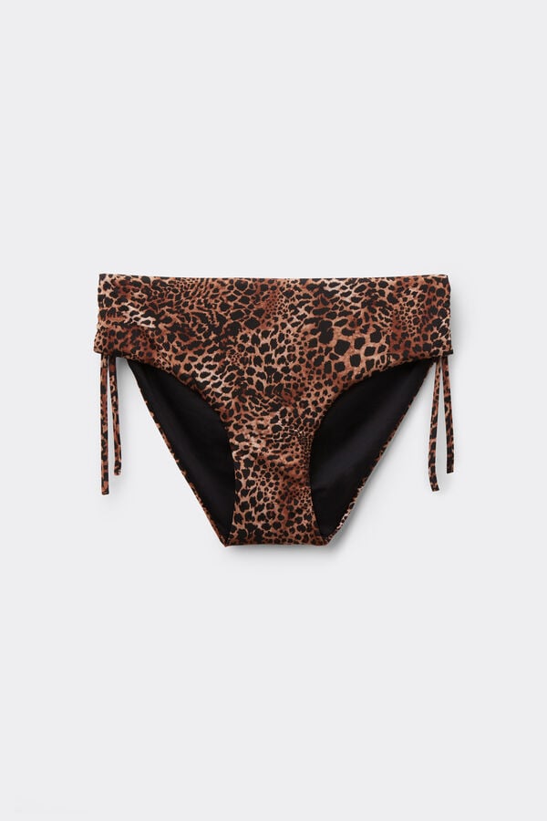 Savage Sun High Bikini Bottoms with Gathering  
