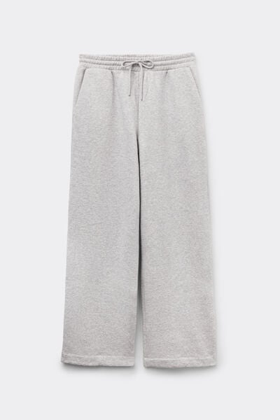 Thick Brushed Fleece Palazzo Trousers