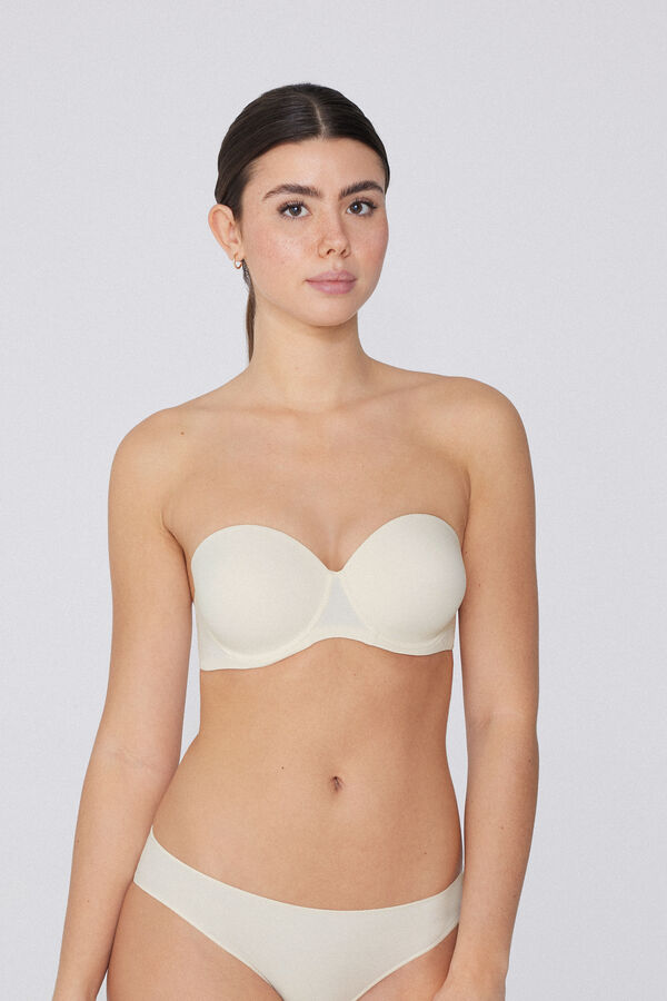 Recycled Microfiber Full Coverage Lightly Padded Bandeau Bra  