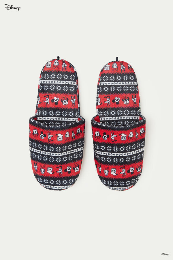 Men’s Christmas Mickey Mouse Slippers  