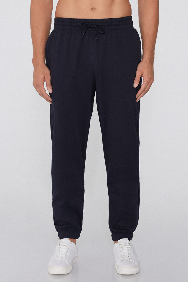 Pantalon Long en Molleton avec Poches  