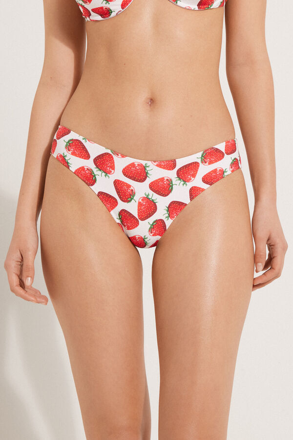 Pretty Strawberry Classic Bikini Bottoms  
