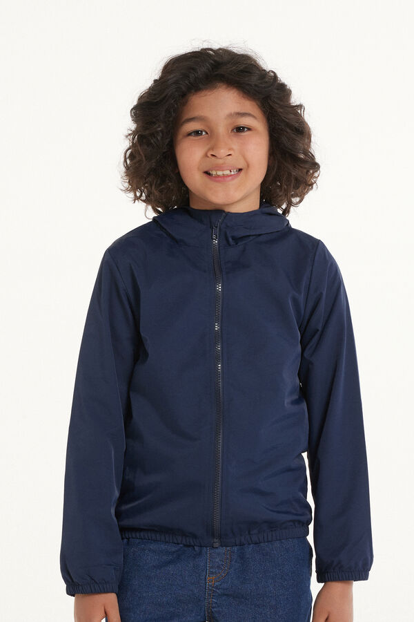 Kids’ Unisex Jacket with a Zip and Hood in Technical Fabric  