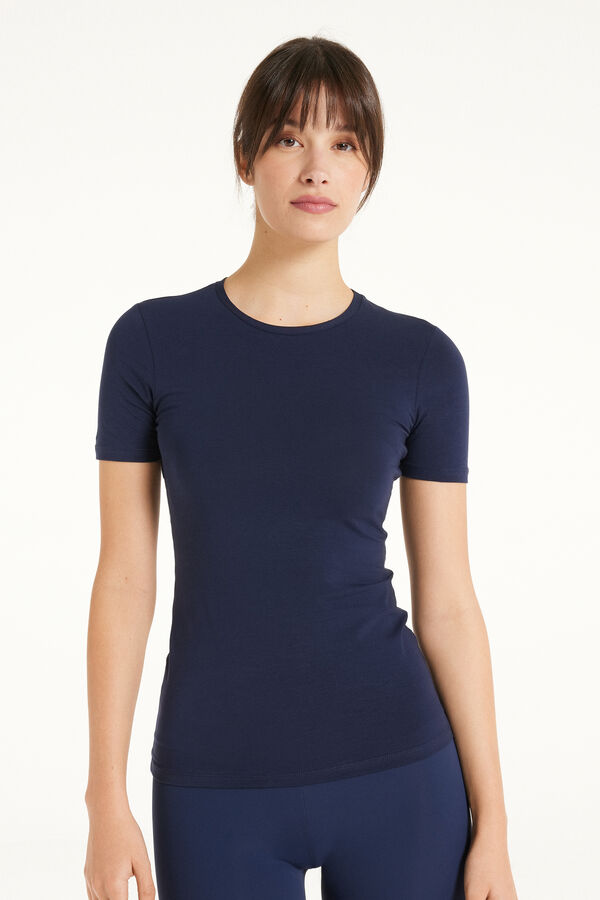 Crew-Neck Stretch-Cotton T-Shirt  