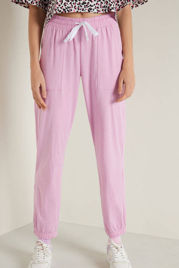 Long Cotton Trousers with Pockets  