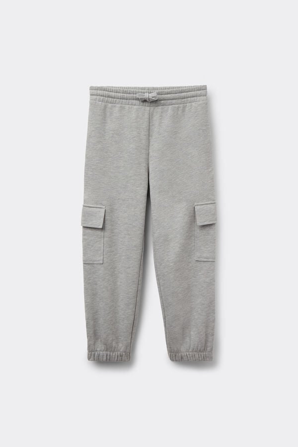 Boys’ Thick Fleece Cargo Joggers  