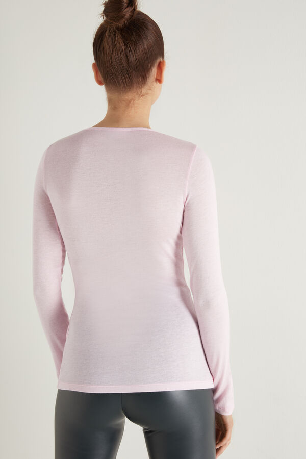 EGI Exclusive Collections Merino Wool Blend Boat Neck Top with Long