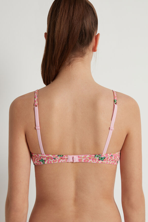 Soutien-gorge triangle Lisbon en coton imprimé  
