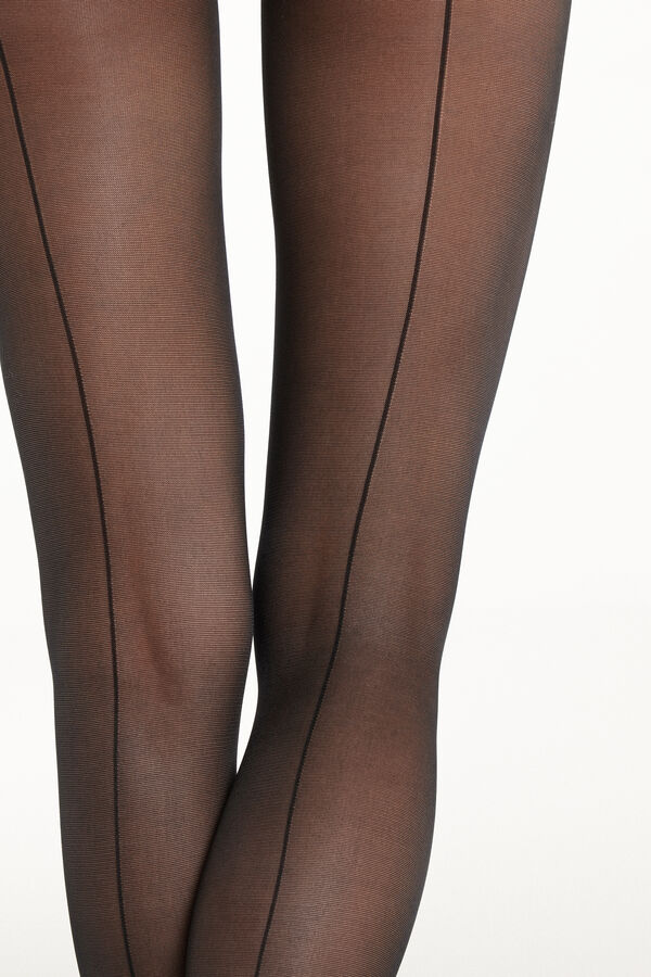 40-Denier Print Tights  