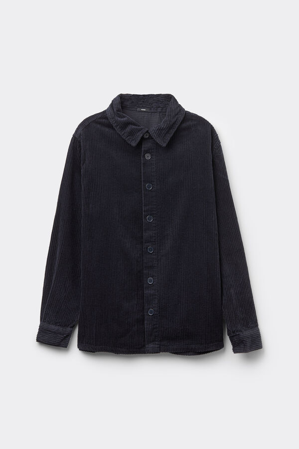 Camicia Manica Lunga in Velluto a Coste  