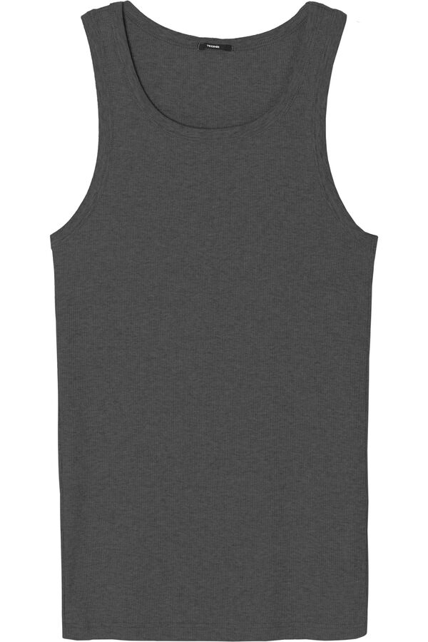 Ribbed Cotton Vest Top  