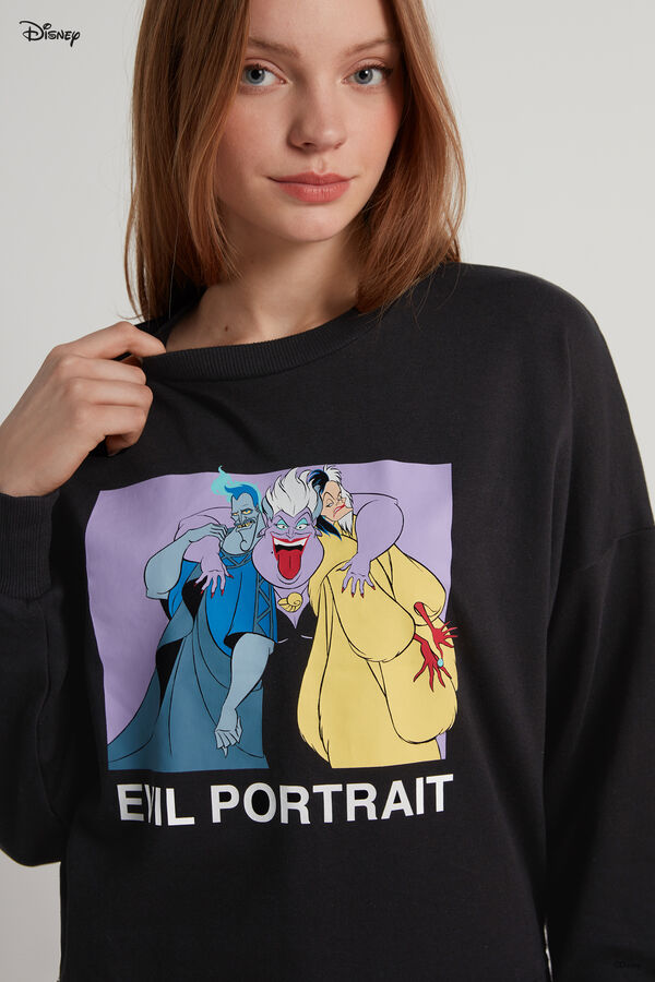 Long Sleeve Rounded Neck Disney Villains Sweatshirt  