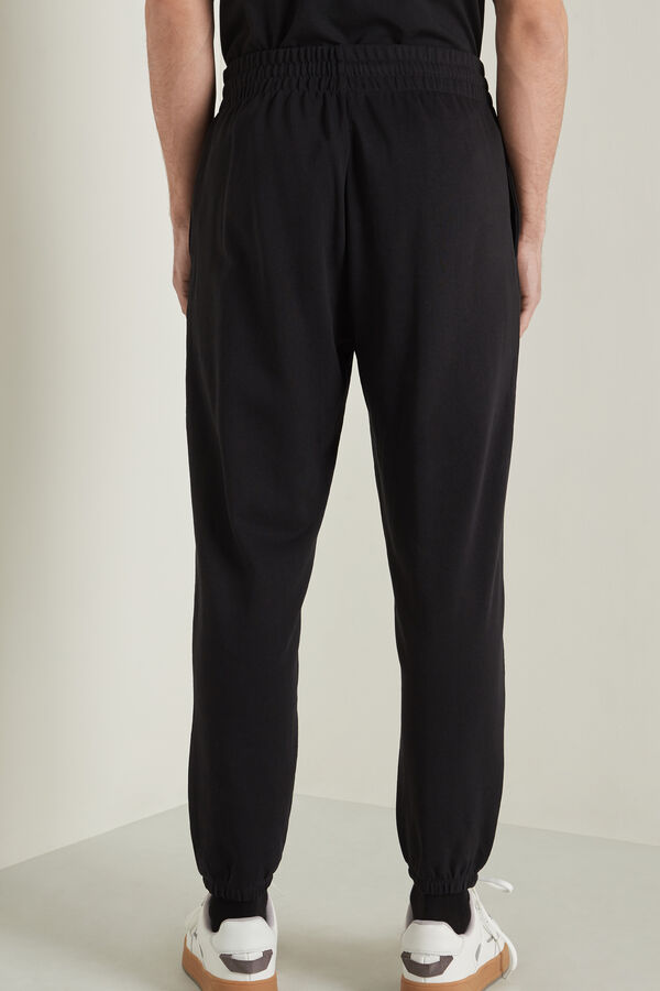 Long Fleece Trousers with Drawstring  