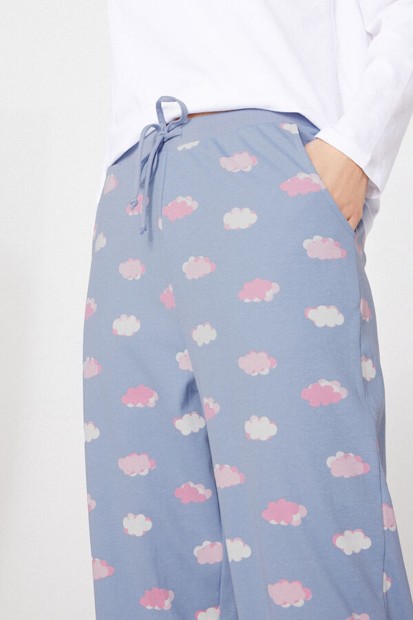 Cal&ccedil;as Jogger em Algod&atilde;o Grosso Estampado  
