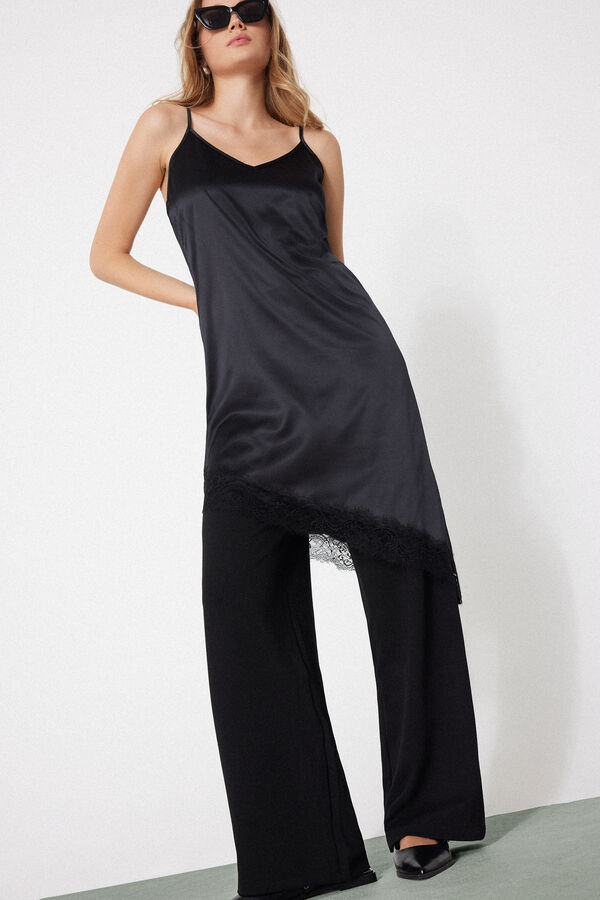 Sottoveste/abito SATIN E LACE  