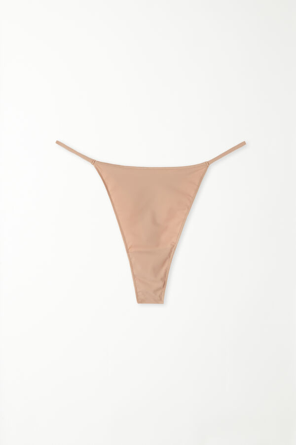 Recycled Microfiber Brazilian String Panties  