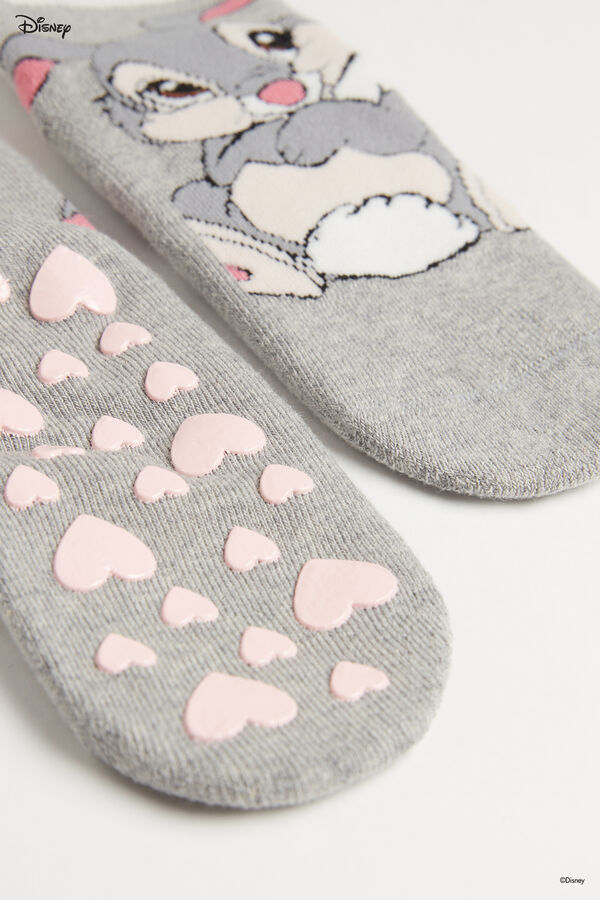Unisex Non-Slip Socks with Disney Bambi & Thumper Embroidery  