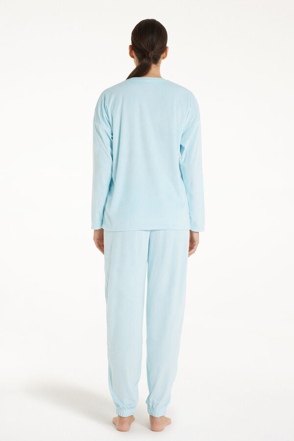 Full-Length Micro-Fleece Teddy Bear Pajamas  