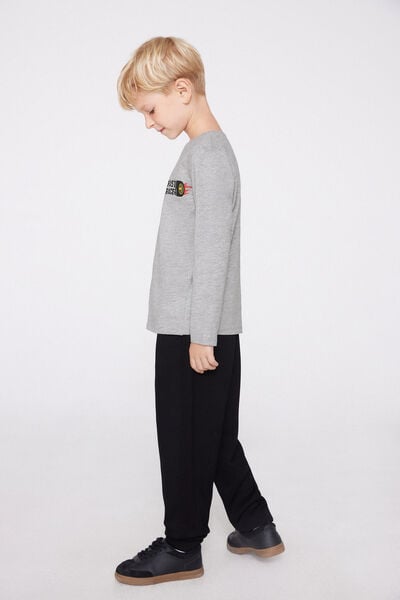 Maglia Manica Lunga Cotone Stampato Bimbi Unisex