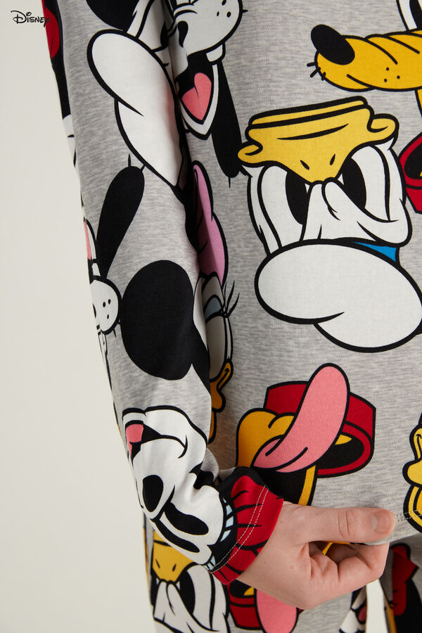 Długa Piżama z Bawełny z Nadrukiem Disney  
