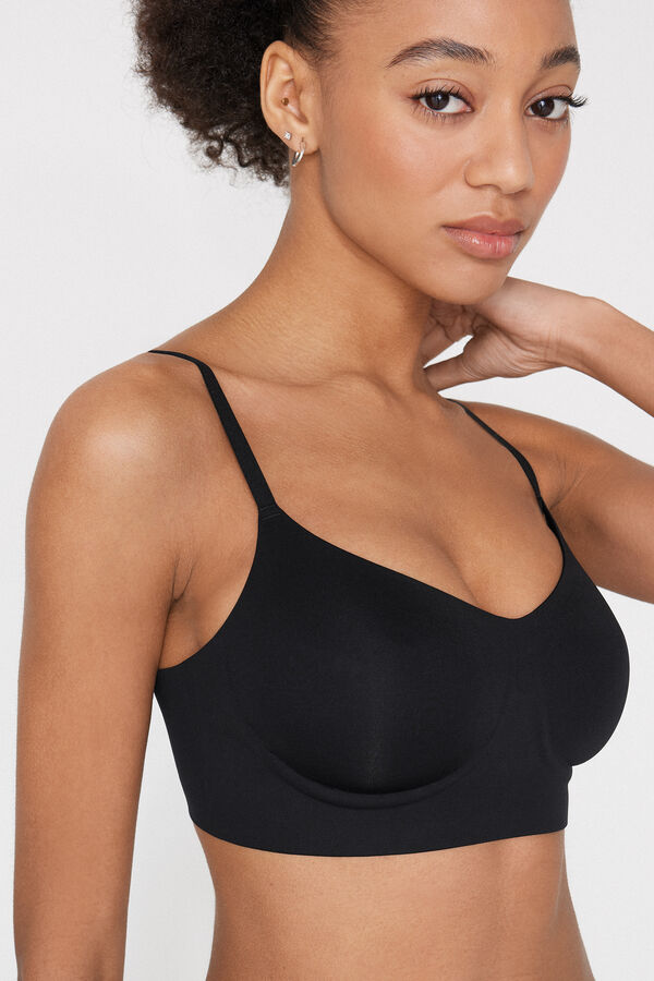 Balconette-BH mit offenkantiger Verarbeitung Natural Lifting  