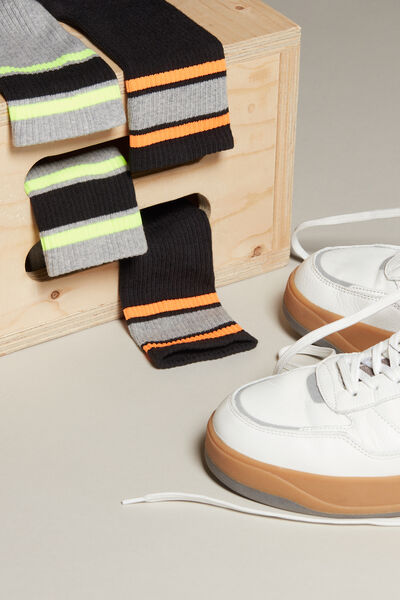 Patterned Cotton Sports Socks