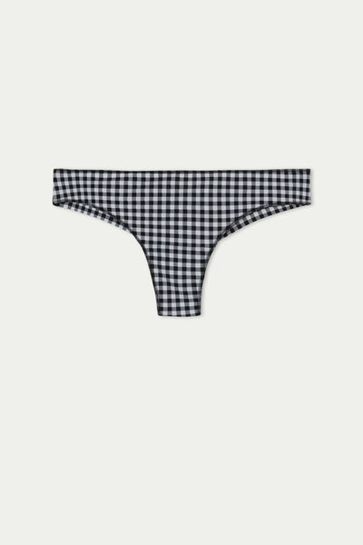Printed Microfiber Brazilian Panties