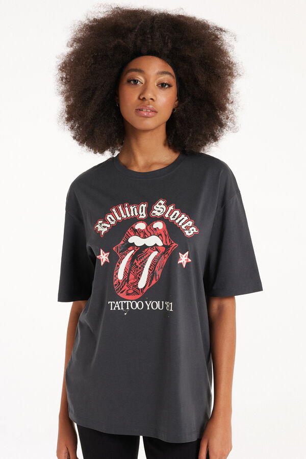T-Shirt in Cotone con stampa Rolling Stones Unisex  