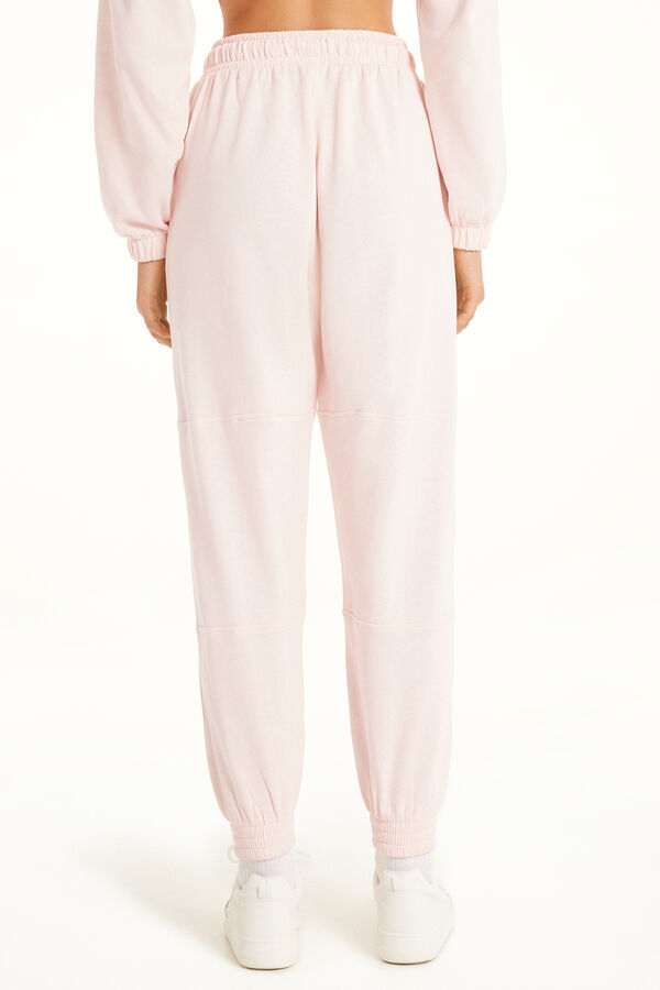 Fleece Joggers with Stitching  