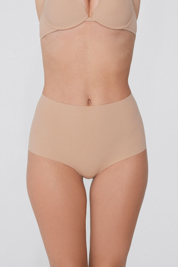 Culotte Taille Haute en Microfibre Recyclée Sans Couture  